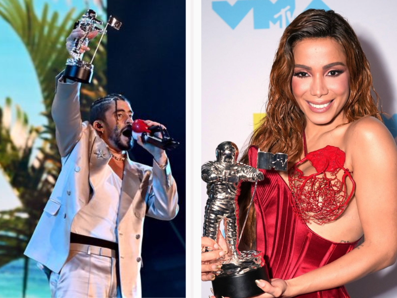 Mtv Vma Bad Bunny Y Anitta Los Latinos Que Hicieron Historia En