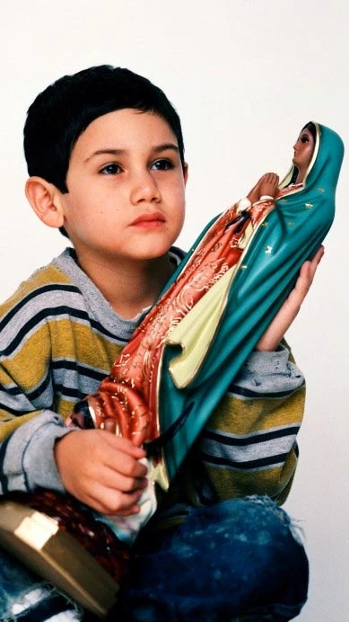 Con la Virgen de Guadalupe, ícono de México, Madre de América y Patrona de los no nacidos. 
