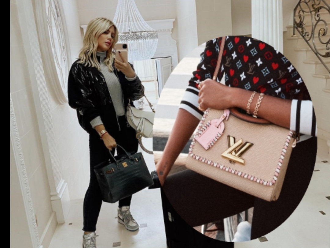 Wanda Nara fue a Louis Vuitton y le costó decidirse por una cartera