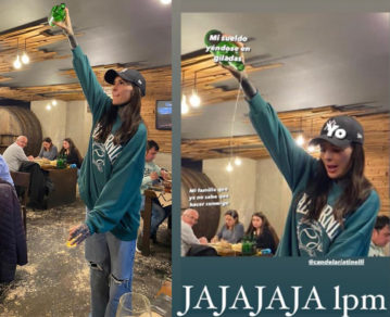 Los memes de Cande Tinelli sirviendo sidra en España: "Por fin encontré mi vocación"