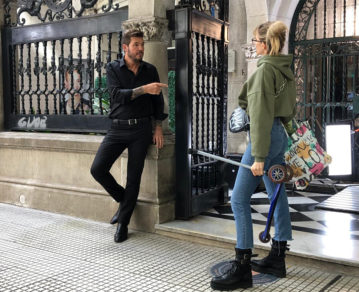 ¡In fraganti! Así fue el rodaje de Guillermina Valdés y Marcelo Tinelli, juntos, en la apertura de La Academia