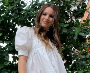 Así lució Pampita su embarazo de ocho meses