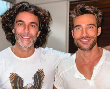 ¡Tremendo beso! Mariano Martínez y Rodrigo Guirao Díaz, protagonistas de un apasionado romance en ficción
