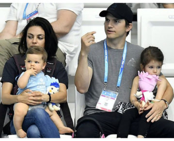 Ashton Kutcher y Mila Kunis confesaron que bañan a sus hijos solo cuando se les ve mugre