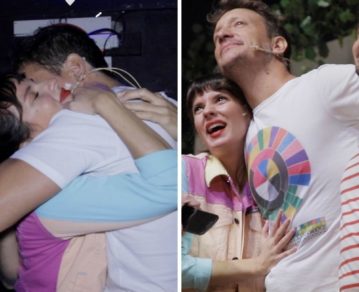 Así fue el emotivo regreso de Nico Vázquez y Accardi al teatro tras salvarse de milagro