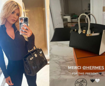 Wanda Nara: cómo es y cuánto vale la millonaria cartera que le regaló la firma Hermès