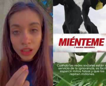 María Becerra defendió el veganismo y cuestionó a la industria lechera: las críticas que recibió de un grupo de jóvenes de la Rural