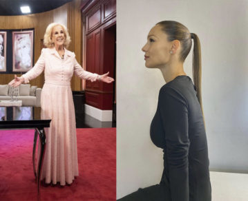 Pampita y Mirtha: las claves de sus looks en el regreso de la "reina de los almuerzos" a la TV