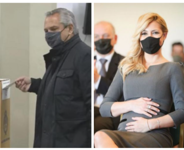 PASO 2021: Alberto Fernández y Fabiola Yáñez votaron en Puerto Madero y se reavivó la inminente oficialización del embarazo