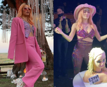Lali cumple 30 años: el outfit rosado y a puro brillo que eligió para el festejo y su llamativa torta que sorprendió en las redes