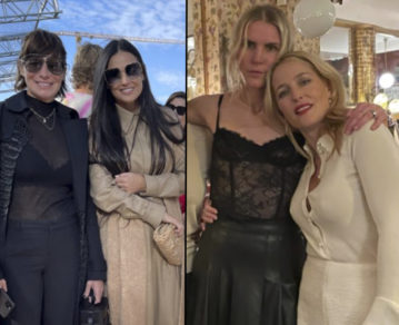 Semana de la moda en París: el back del desfile de Gabriela Hearst para Chloé con Demi Moore y Gillian Anderson como invitadas
