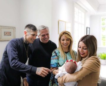 Alberto Fernández y Fabiola Yañez conocieron a Jamaica, la hija de L-Gante y Tamara Báez: qué hablaron en el encuentro