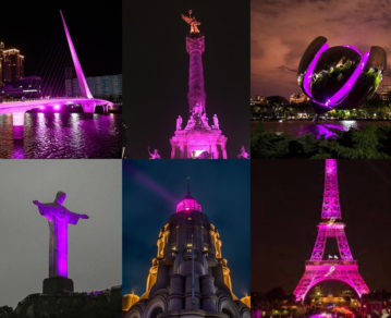 Octubre Rosa: los monumentos más emblemáticos de Argentina y el mundo se tiñen de rosa por el Día Mundial del Cáncer de Mama