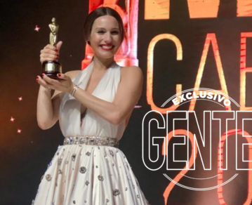 Pampita se emocionó al recibir una estatuilla en los Martín Fierro de Cable: "Quiero agradecer a mis amores: Blanca, Bautista, Beltrán, Benicio y Ana"