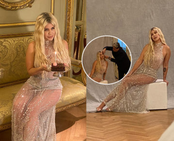 Wanda Nara: las claves de su look full transparencias para la tapa de Personajes del Año 2021