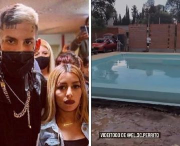 Tamara Báez, la novia de L-Gante, reveló los avances de la mansión del cantante que incluirá "pileta 420"