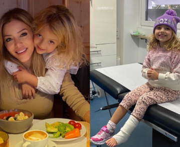 Abrojito, la hija de Evangelina Anderson, sufrió un fuerte accidente en su hogar