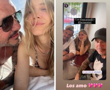 Marcelo Tinelli y las postales de sus vacaciones familiares junto a Guillermina Valdés y Lolo en Uruguay