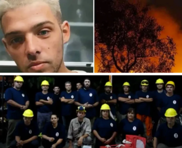 ¡Pura emoción! Mirá el video que Santi Maratea recibió de parte de los bomberos correntinos