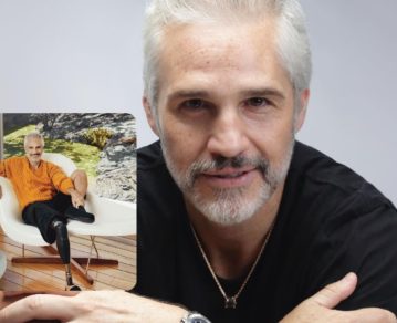 Juan Pablo Medina reapareció en público tras la amputación de su pierna