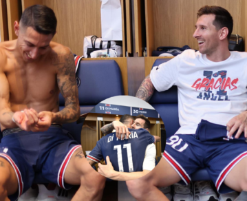 La emotiva despedida de Lionel Messi a Ángel Di María del PSG