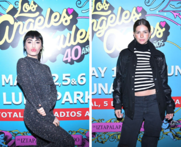 ¡A puro baile! La China Suárez y Rusherking fueron a la presentación de Lali con Los Ángeles Azules