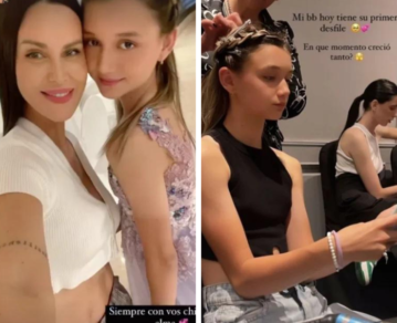 Natalie Weber se emocionó con el debut de su hija Mia como modelo
