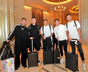 Rodrigo De Paul, Julián Álvarez y Juan Foyth ya llegaron a Emiratos Árabes