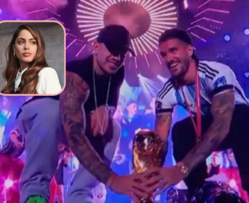 Leandro Paredes sorprendió a todos en el recital de Tini Stoessel