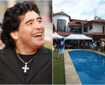 La casa de los Maradona en Devoto se convirtió en sede mundialista