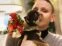 Charlene de Mónaco junto a su mascota. Foto redes sociales. 