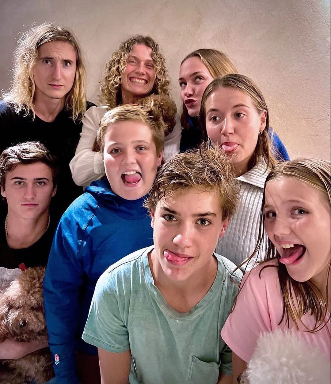 Maru Botana en familia.