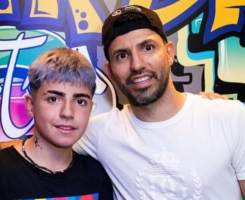 Benjamín Agüero, el hijo del Kun  Agüero y Gianinna Maradona, sorprendió al revelar de qué equipo es hincha
