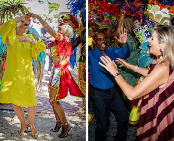 Los jocosos bailes de Máxima Zorreguieta durante su gira por el Caribe