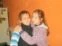 Nahir con su hermano, Aaron, dos años menor que ella. Foto archivo.