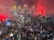 Los hinchas del Napoli celebran el título en el centro de la ciudad