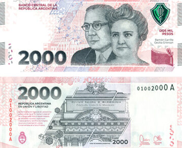 En medio de una galopante inflación, entró en circulación el billete de 2000 pesos 