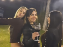 Daniela, Juli Poggio y Romina organizaron una parrillada