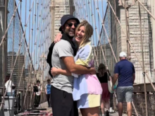 Laurita Fernández y Peluca muy enamorados en Nueva York