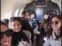 Pampita en familia rumbo a Bariloche. 