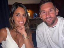 Imagen de archivo: Antonela Roccuzzo y Lionel Messi