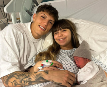 Nació Enzo, el hijo de Alejandro Garnacho y Eva García