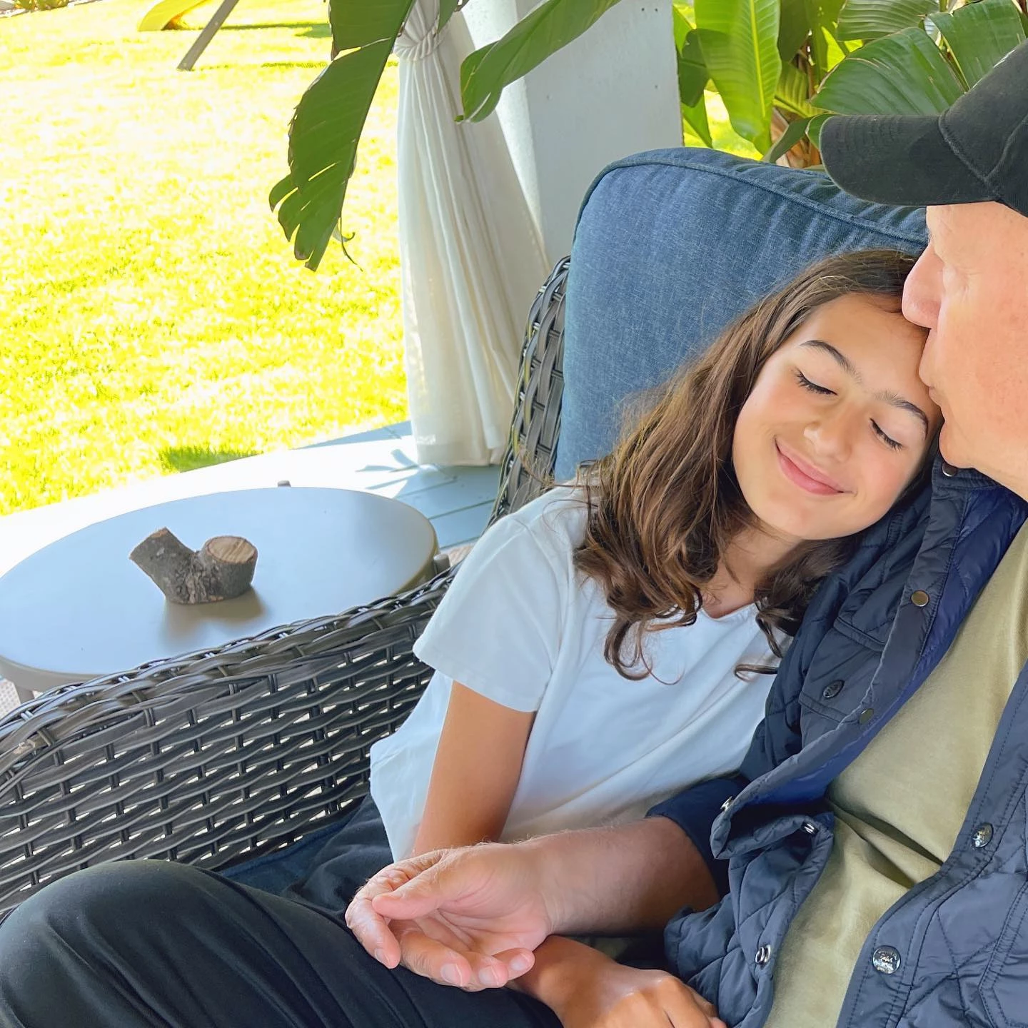 Bruce Willis junto a su hija Mabel