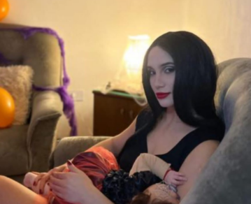 El tierno disfraz de Venezia, la hija de Alex Caniggia y Melody Luz en su primer Halloween