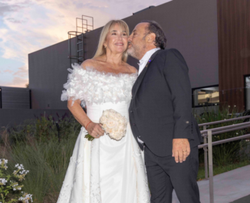 Las fotos de la intimidad de la boda de Baby Etchecopar y Silvina Cupeiro