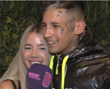 La primera nota de L-Gante con Candela Arizaga, su nueva novia: "Ella me encanta completa"