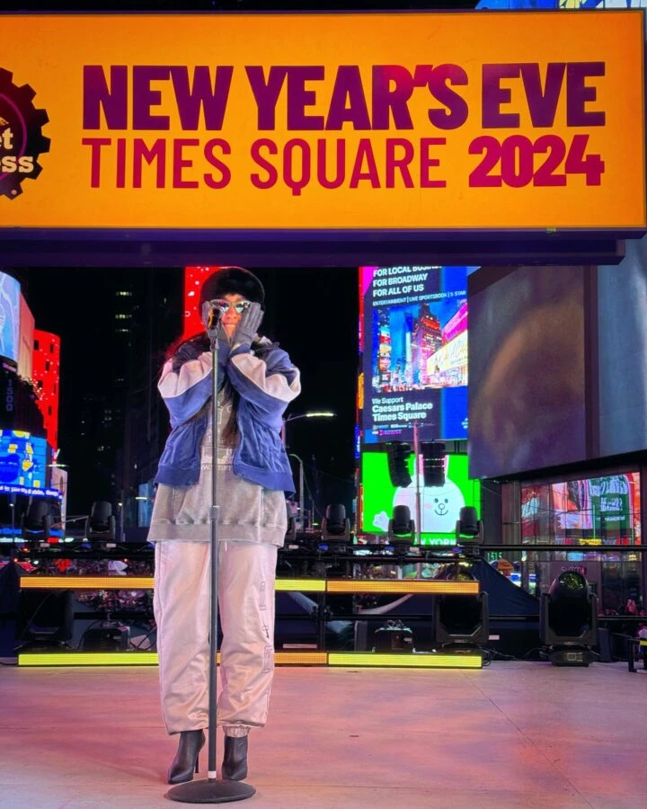 Así se prepara María Becerra para cantar en el Times Square por el festejo  de Año Nuevo