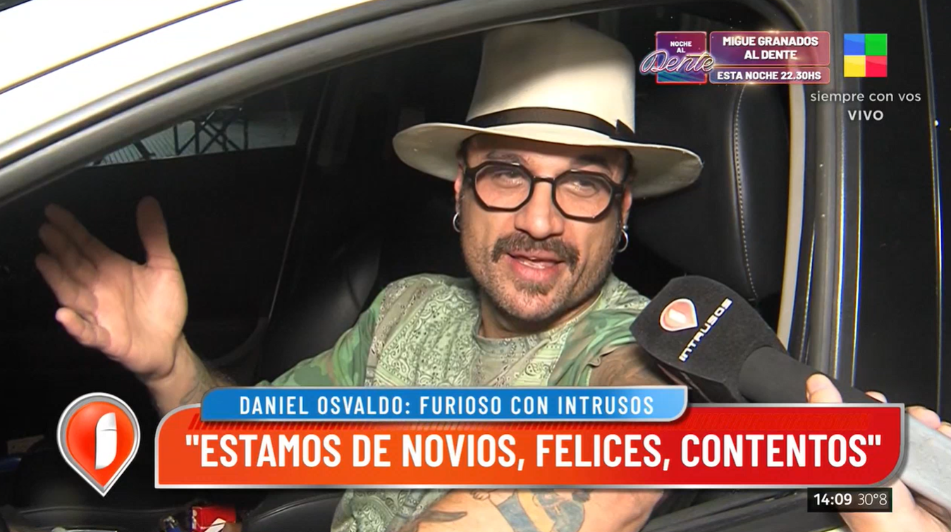 Daniel Osvaldo insultó a un notero de Intrusos que incomodó a su novia – GENTE Online