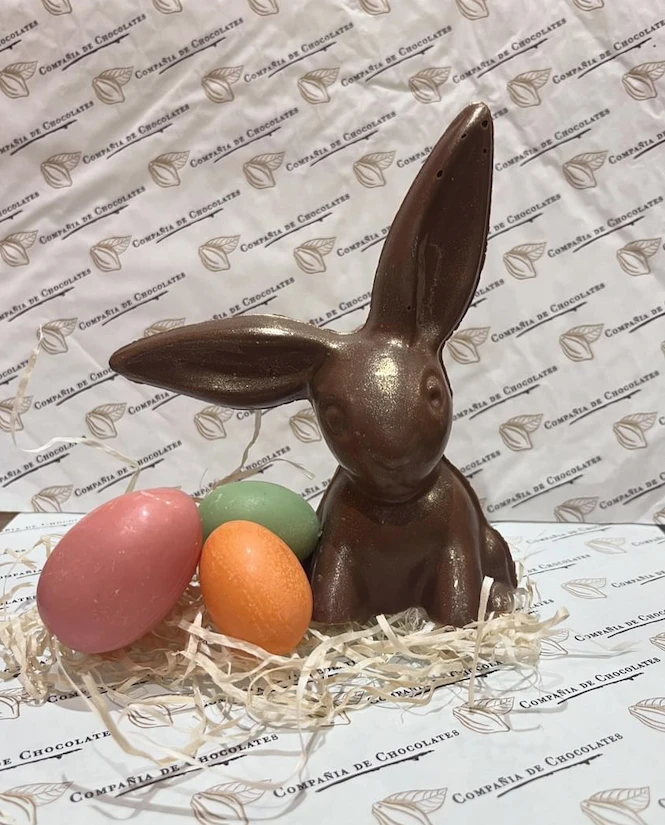 conejitos de pascua de chocolate