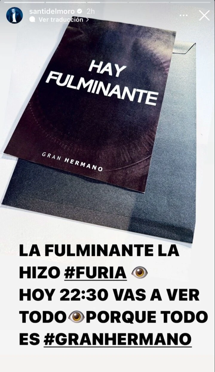 Se supo quién hizo la primera fulminante de Gran Hermano: 